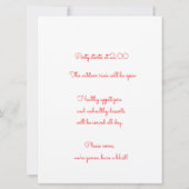 Einladungen für Kiefer und Granatapfel (Rückseite)