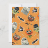 Einladungen für Kinder oder Behandlungen Halloween (Rückseite)