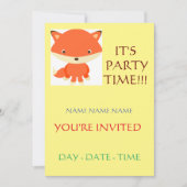 Einladungen für Kindergeburtstag (Vorderseite)