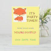 Einladungen für Kindergeburtstag (Stehend Vorderseite)