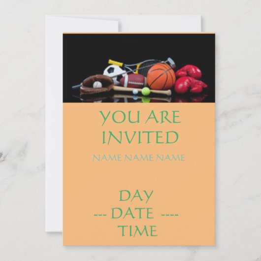 Einladungen für Kindergeburtstag (Vorderseite)