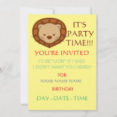 Einladungen für Kindergeburtstag (Vorderseite)