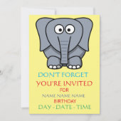 Einladungen für Kindergeburtstag (Vorderseite)