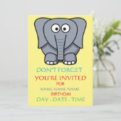 Einladungen für Kindergeburtstag (Stehend Vorderseite)