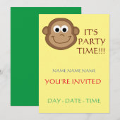 Einladungen für Kindergeburtstag (Vorne/Hinten)