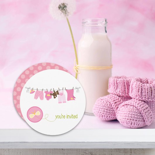 Einladungen für Kleidersäulen {Pink}