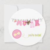 Einladungen für Kleidersäulen {Pink} (Vorderseite)