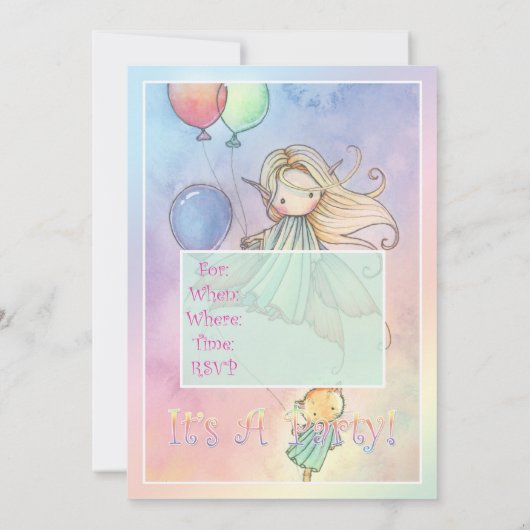 Einladungen für kleine Familien und Katzen (Rückseite)