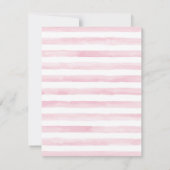 Einladungen für kleine Hirschbaby-Mädchen (Rückseite)