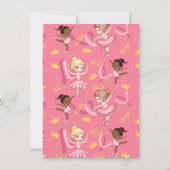 Einladungen für kleine Mädchen Tiara und Tutu (Rückseite)