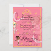 Einladungen für kleine Mädchen Tiara und Tutu (Vorderseite)