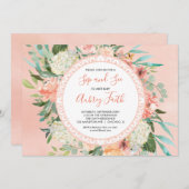 Einladungen für kleine Mädchen, treffen und grüßen (Vorne/Hinten)