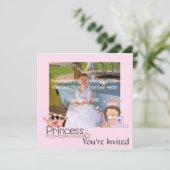 Einladungen für kleine Prinzessinnen (Stehend Vorderseite)