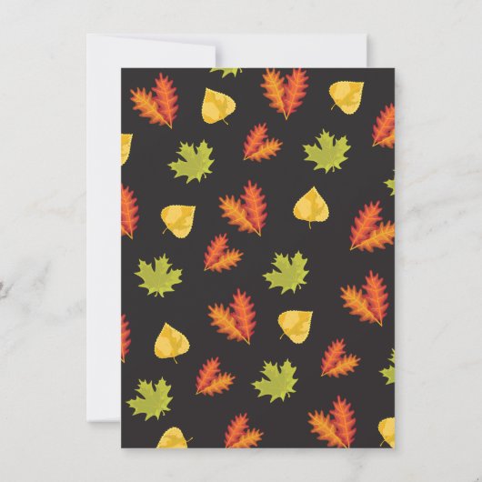 Einladungen für kleine Pumpkin Baby Shower (Rückseite)