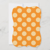 Einladungen für kleine Pumpkin Girl Fall Babydusch (Rückseite)