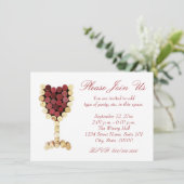 Einladungen für Korkweine (Stehend Vorderseite)