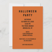 Einladungen für kreatives Halloween-Party (Rückseite)