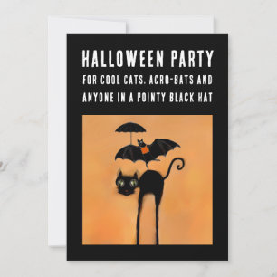 Einladungen für kreatives Halloween-Party