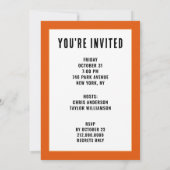 Einladungen für kreatives Halloween-Party (Rückseite)