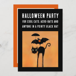 Einladungen für kreatives Halloween-Party