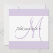 Einladungen für kundenspezifische Hochzeiten (Rückseite)