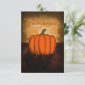 Einladungen für Kürbismalerei (Stehend Vorderseite)