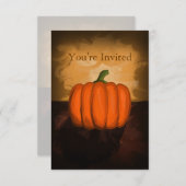 Einladungen für Kürbismalerei (Vorne/Hinten)