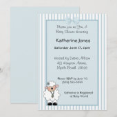 Einladungen für Lamb-Babydusche (Vorne/Hinten)