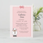 Einladungen für Lamb-Babydusche (Stehend Vorderseite)