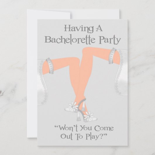 Einladungen für lesbischen Junggeselinnen-Abschied (Vorderseite)