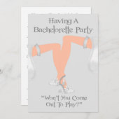 Einladungen für lesbischen Junggeselinnen-Abschied (Vorne/Hinten)