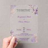 Einladungen für Lila Hochzeitsfeiern mit Florenz (Insitu (Handheld))