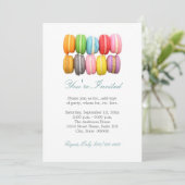 Einladungen für Macarons (Stehend Vorderseite)