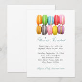 Einladungen für Macarons (Vorne/Hinten)