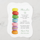 Einladungen für Macarons (Vorne/Hinten)
