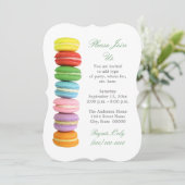 Einladungen für Macarons (Stehend Vorderseite)