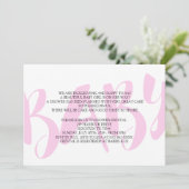 Einladungen für Mädchen-Babydusche (Stehend Vorderseite)