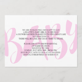 Einladungen für Mädchen-Babydusche