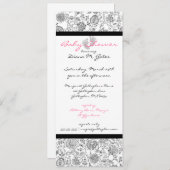 Einladungen für Mädchen-Babydusche (Vorne/Hinten)