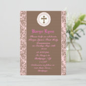 Einladungen für Mädchen erster Heiliger Kommunion (Stehend Vorderseite)