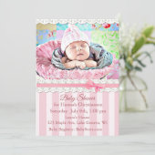 Einladungen für Mädchendusche (Stehend Vorderseite)