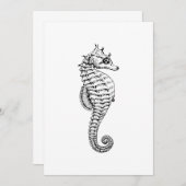 Einladungen für Meerpferde (Vorne/Hinten)