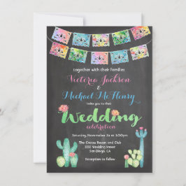 Einladungen für mexikanische Hochzeitskakteen