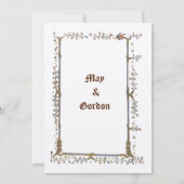 Einladungen für mittelalterliche Illuminierte Drac (Rückseite)