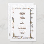 Einladungen für mittelalterliche Illuminierte Drac (Vorne/Hinten)