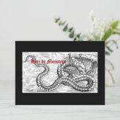 Einladungen für mittelalterliche Schiffe und Drach (Stehend Vorderseite)