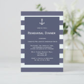 Einladungen für moderne nautische Probe (Stehend Vorderseite)