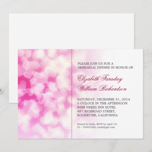 Einladungen für moderne Probe (Vorne/Hinten)