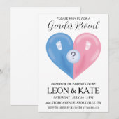 Einladungen für moderne Rosa und Blau (Vorne/Hinten)