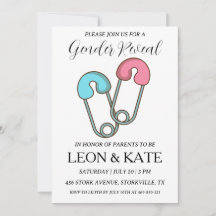 Einladungen für moderne Rosa und Blau